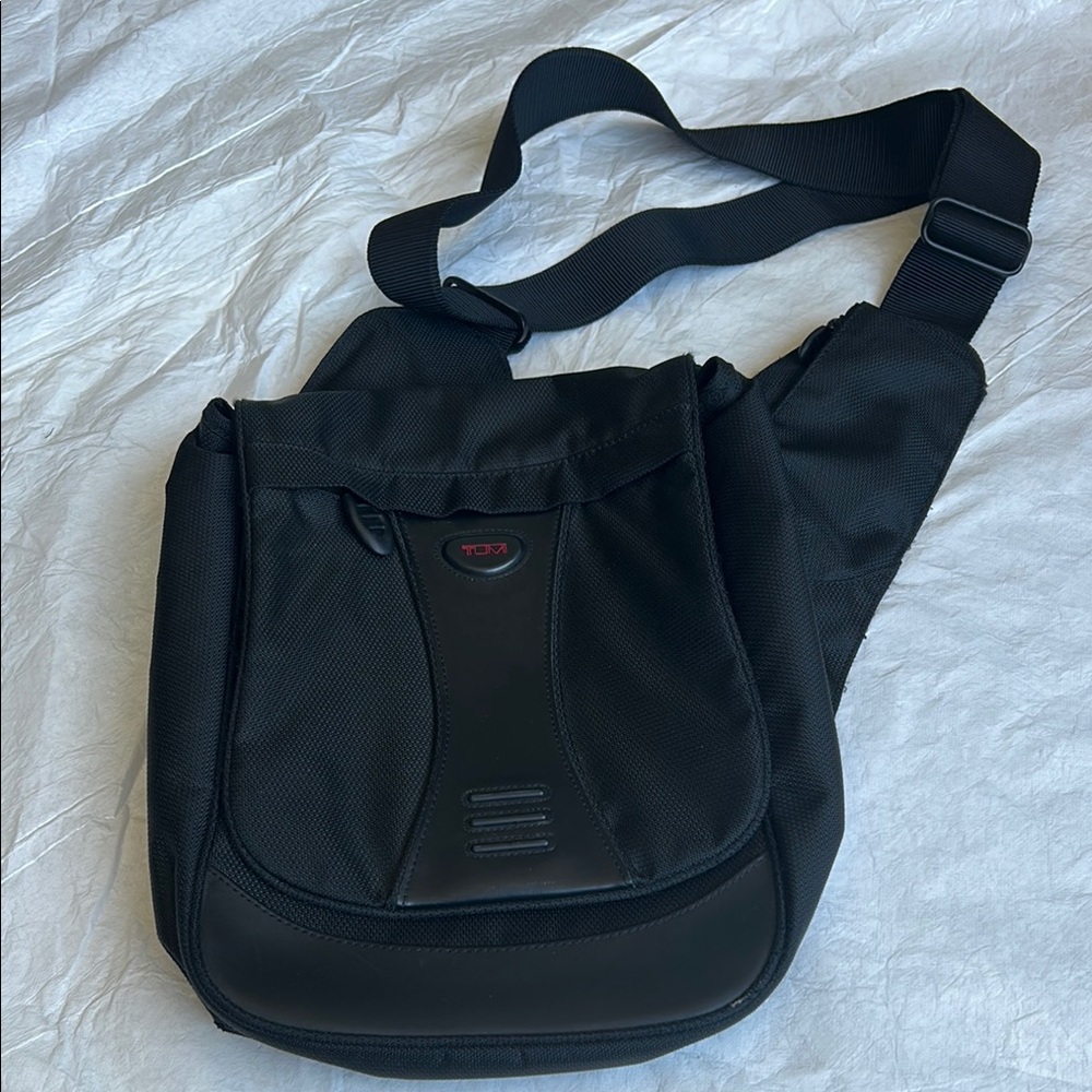 Tumi Black Messenger Bag for Men